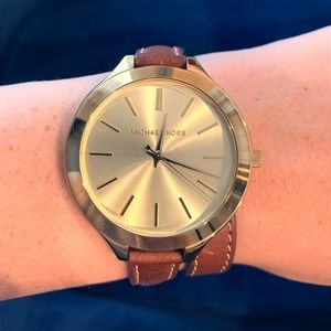 Michael Kors Slim Runway Double Wrap Watch